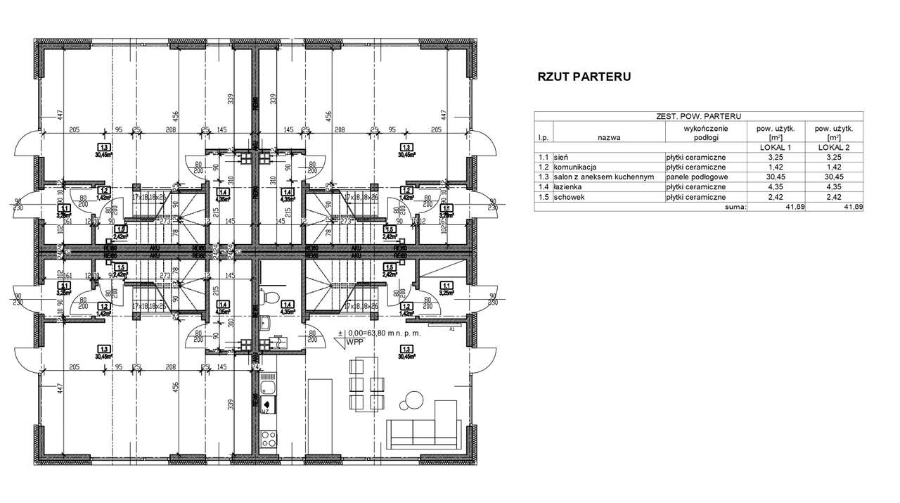 domy na sprzedaż 86 m² z ogródkiem • centrum Mosiny • wysoki standard-6