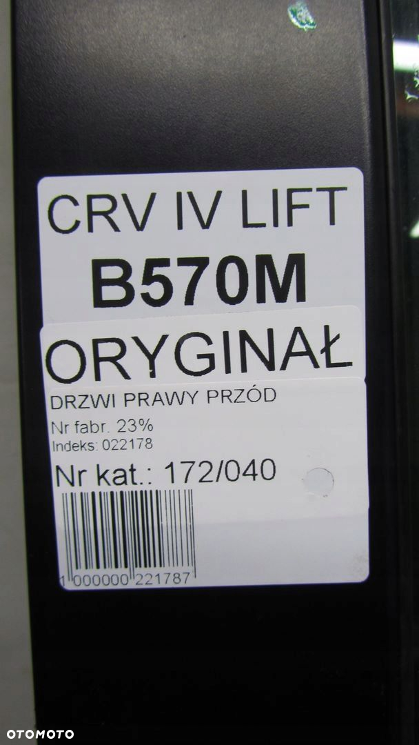 HONDA CR-V IV DRZWI PRAWE PRZÓD B570M 12-16 40 - 5