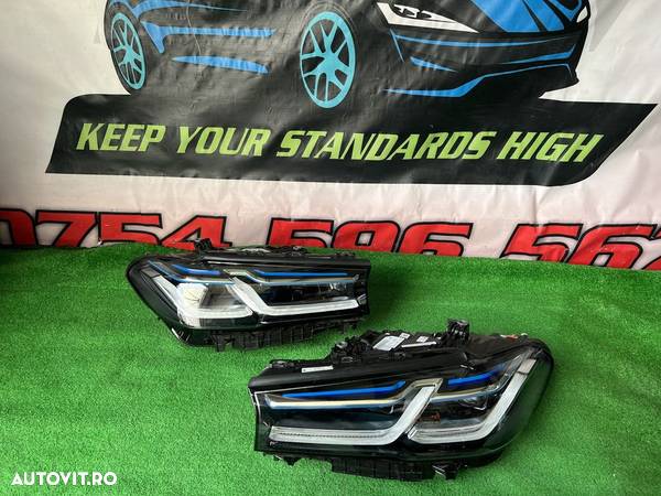 Bmw Seria 5 G30 G31 Facelift Set Faruri Laser Far stanga-dreapta - 1