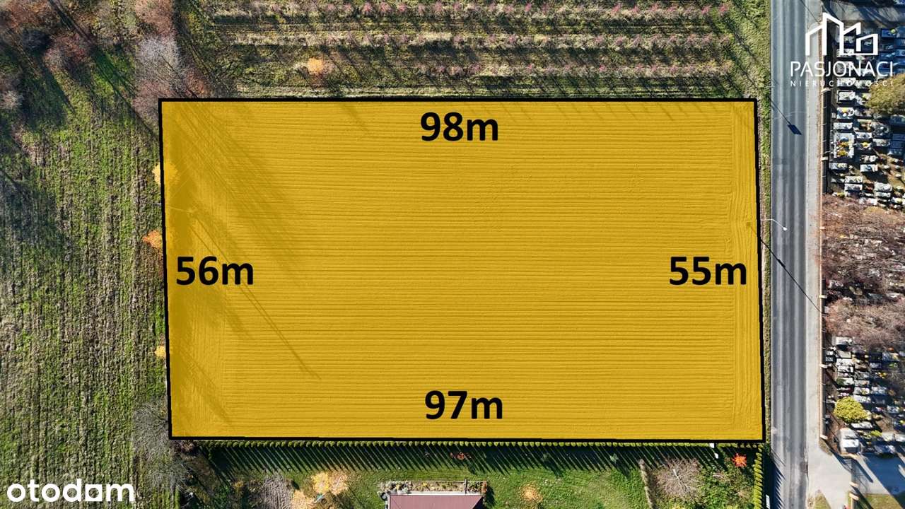 Inwestyczyja Działka 0,55 ha Motycz pod USŁUGI-2