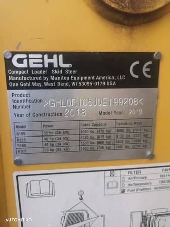 Gehl R165 - 8