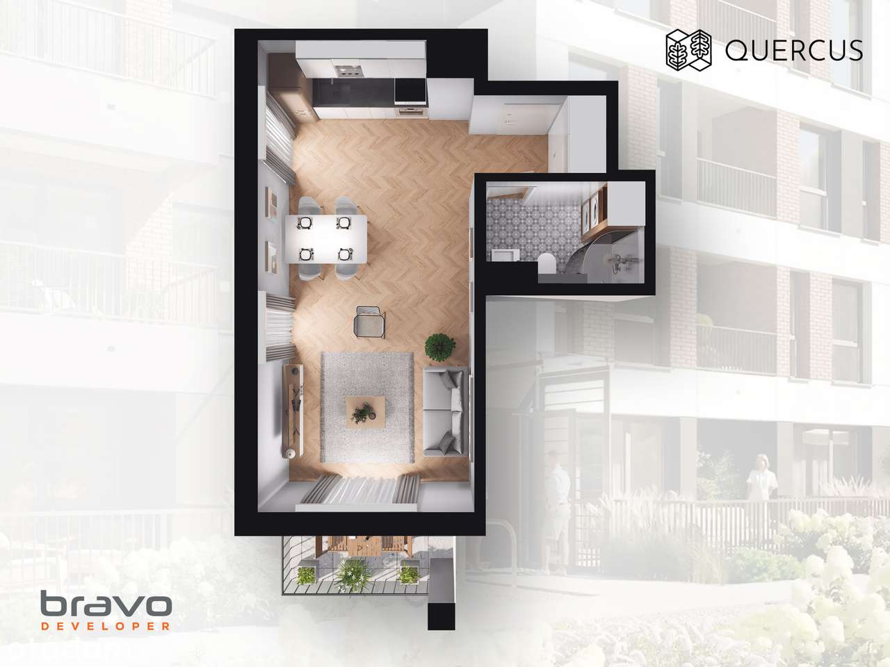 Quercus B.52 - Mieszkanie gotowe do odbioru - Pełny obrazek: 2/9