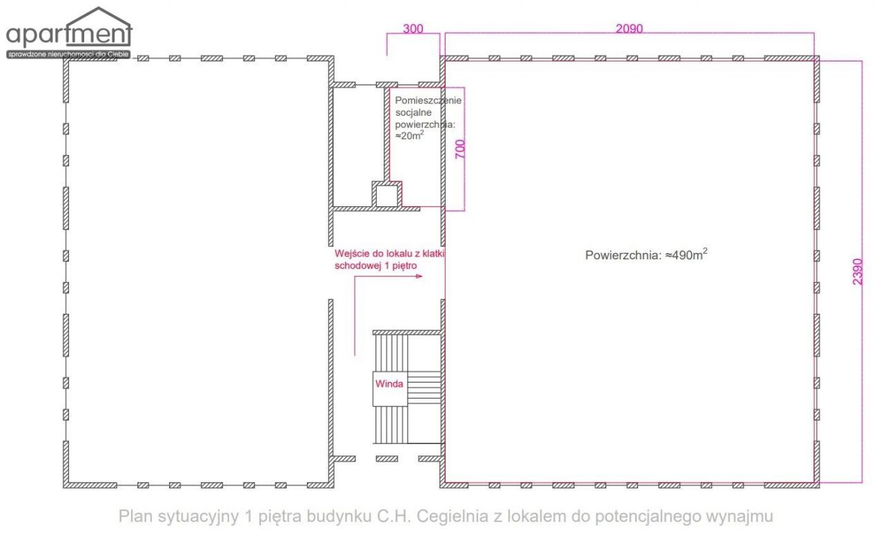 Lokal użytkowy, 490 m², Skała