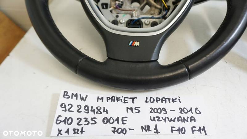 KIEROWNICA BMW M PAKIET ŁOPATKI 9229484 610235001E - 2