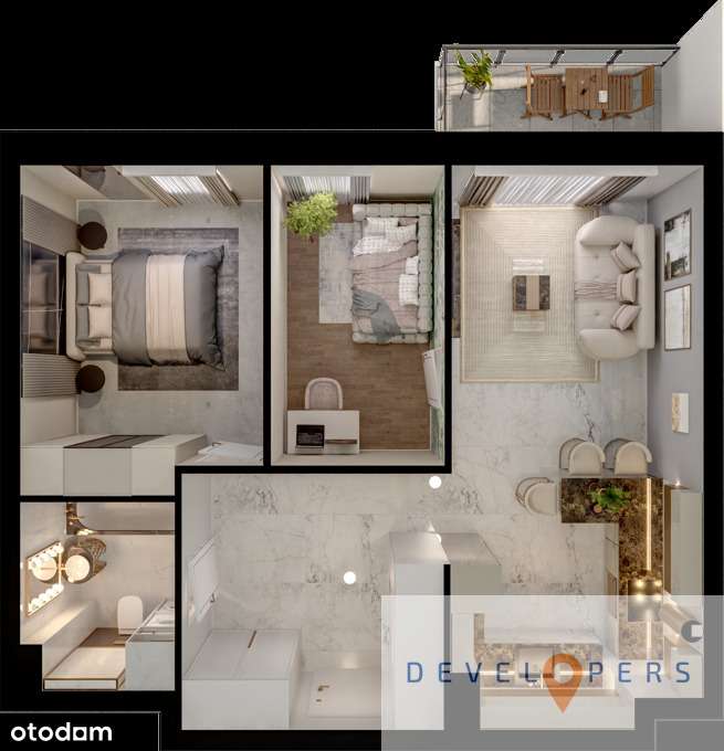 3 pokoje 53 m2 I parking I winda I blisko Centrum-1