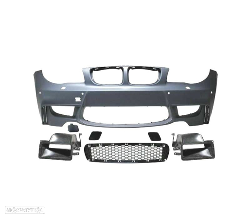 PARA-CHOQUE DIANTEIRO PARA BMW E81 E82 E88 06-10 LOOK M1 PDC + DUTOS DE AR - 3