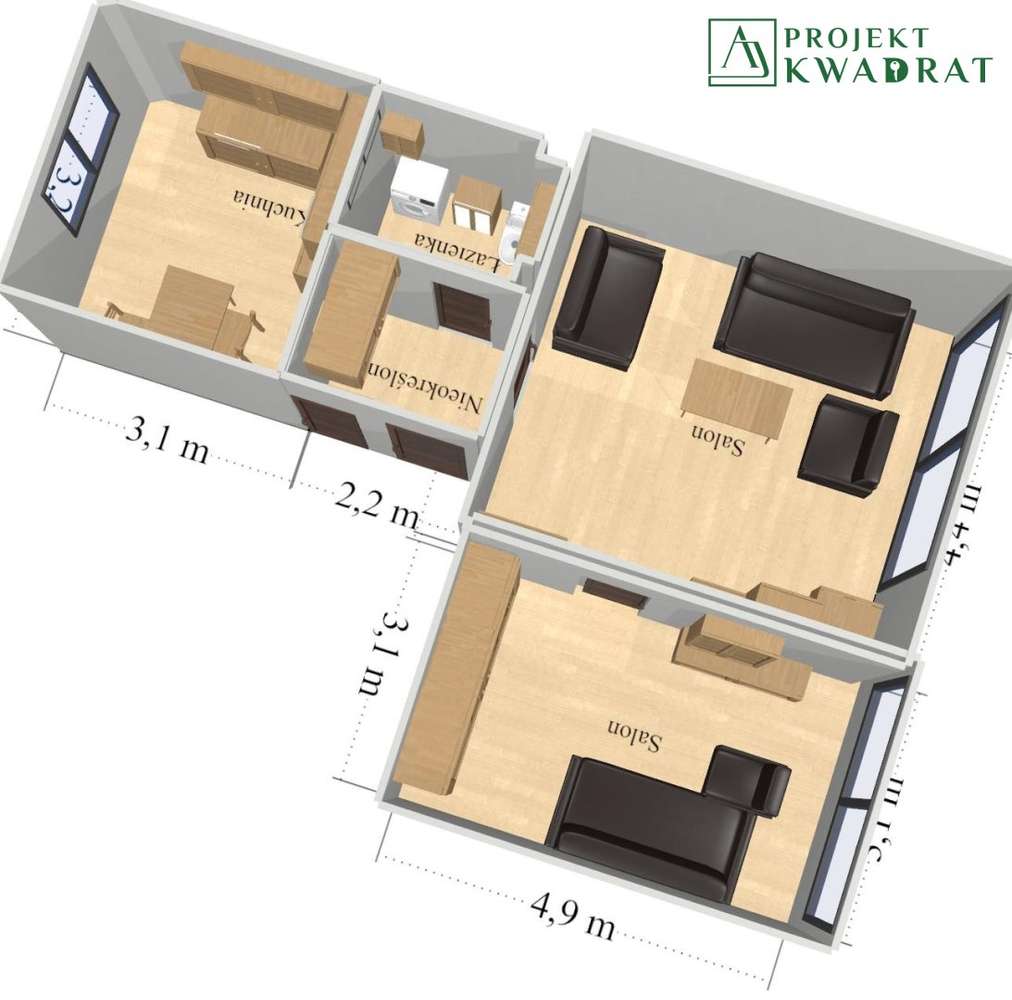 Słoneczne mieszkanie z balkonem| Piętro 2|Łabędy-13