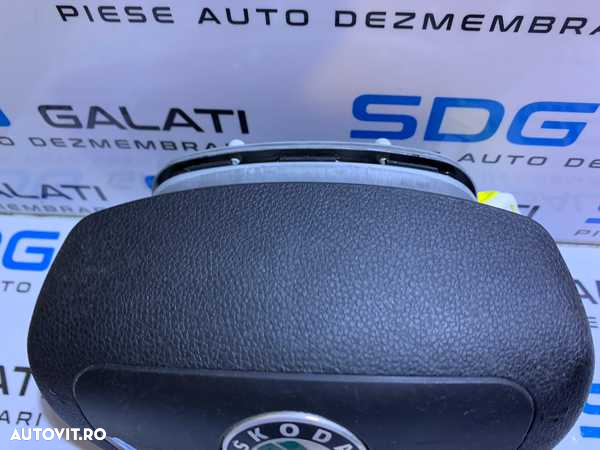 Airbag Volan Modelul cu Comenzi Skoda Superb 2 2008 - 2013 Cod 1Z0880201AK - 3