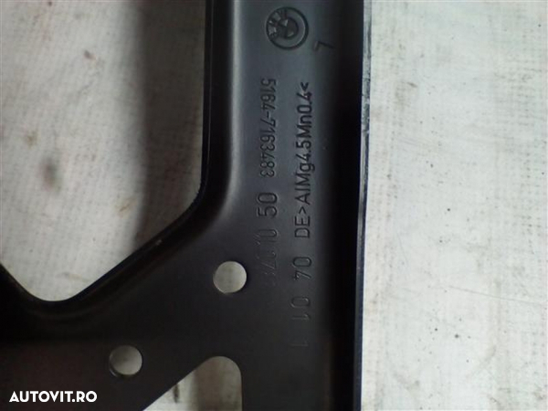 Suport far stanga Bmw Seria 5 E60 An 2004-2009 cod 5164-7163483 - 6