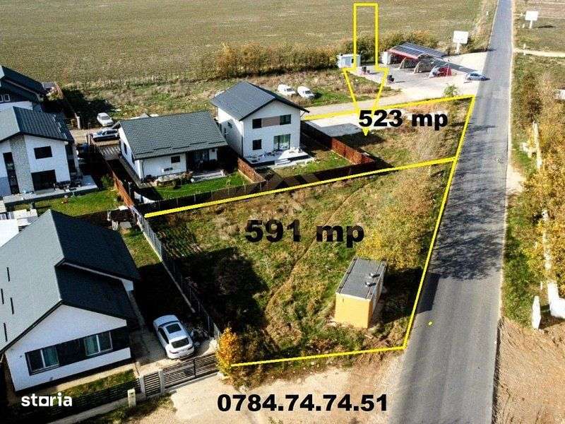 Teren ideal pentru casa sau spatiu comercial - comuna Berceni - Imagine principală: 2/4