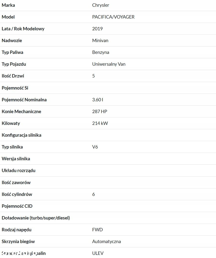 U7 CHRYSLER PACIFICA 16- 3.6 OSŁONA PRZECIWSŁONECZNA DASZEK LEWY PILOT - 4