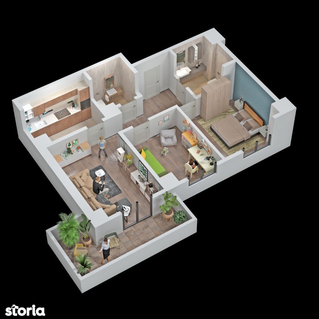 Central Address Residence - Apartament 3 camere.