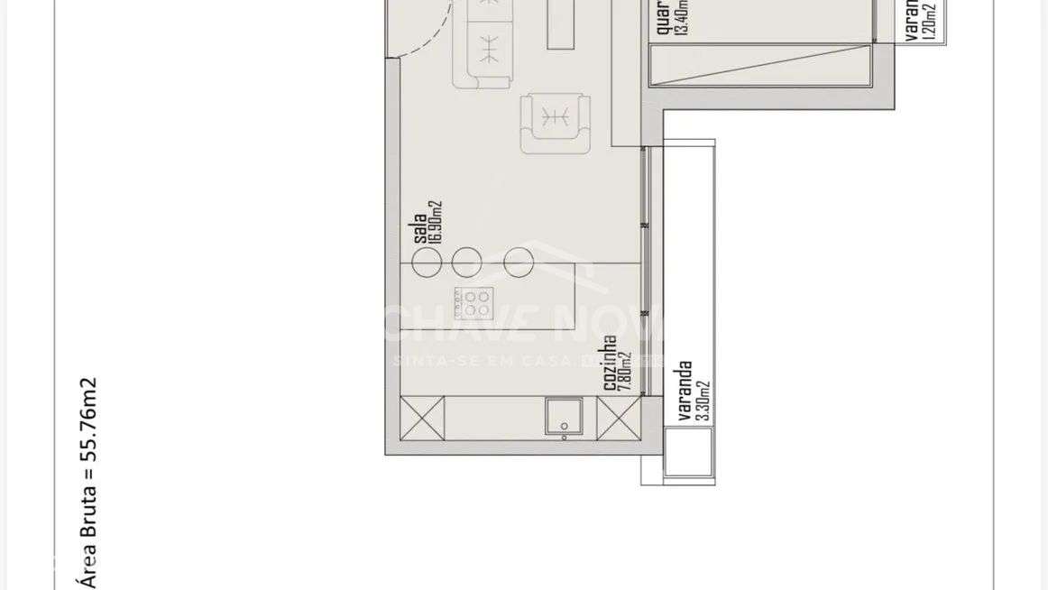Apartamento T1 com Varandas e Garagem | Polo Universitário - Grande imagem: 4/5