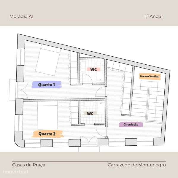 Moradia T3 em construção | Centro histórico da vila - Grande imagem: 5/6