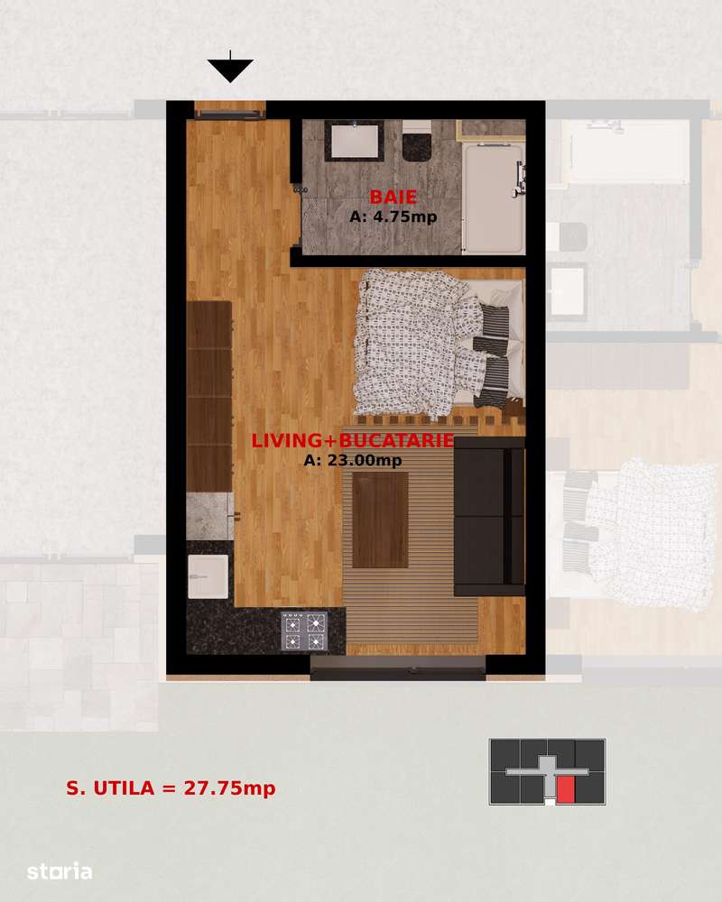 Apartament 2 camere si Garsoniere. Dobroesti - Bucuresti. Comision 0%-6