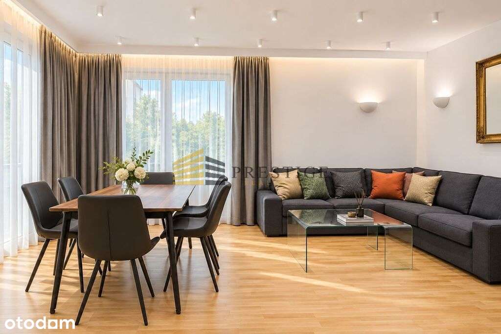 klimatyzowany apartament z widokiem na park