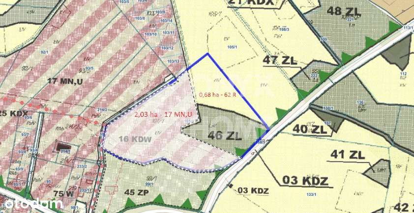 Duża działka pod zabudowę mieszkaniową, Mpzp-16