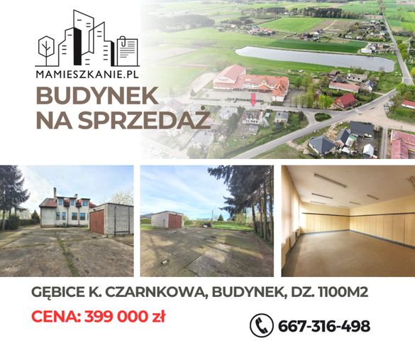 Na sprzedaż budynek mieszkalno-użytkowy, Gębice