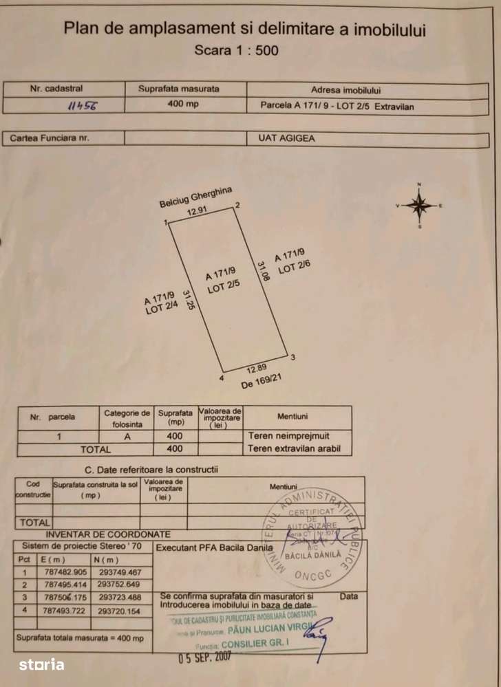 OFERTĂ - Teren Extravilan - De Vanzare - AGIGEA-0