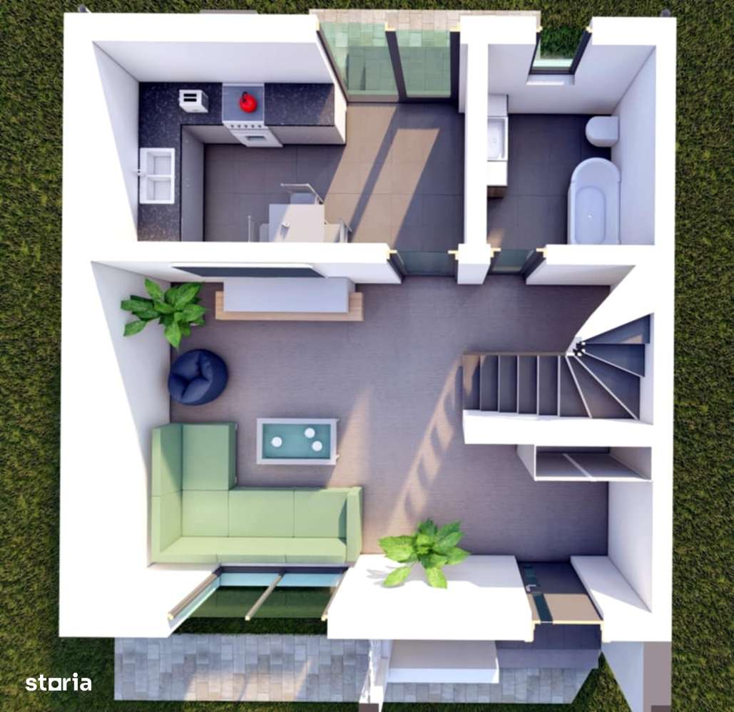 Vile finalizate, intabulate, 4 camere, comision 0%-9