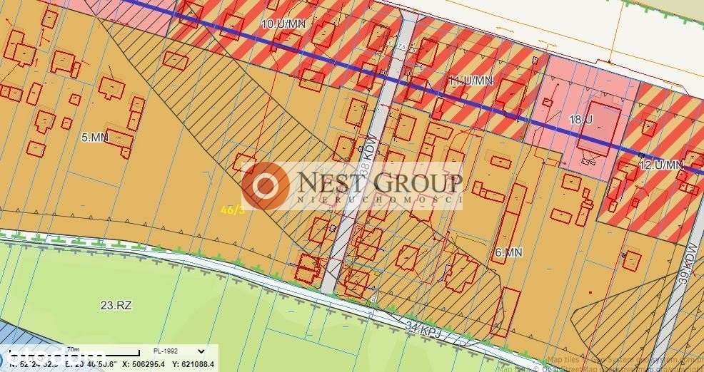 Grunt przy skarpie 1421m2 Suchocin gm. Jabłonna-13
