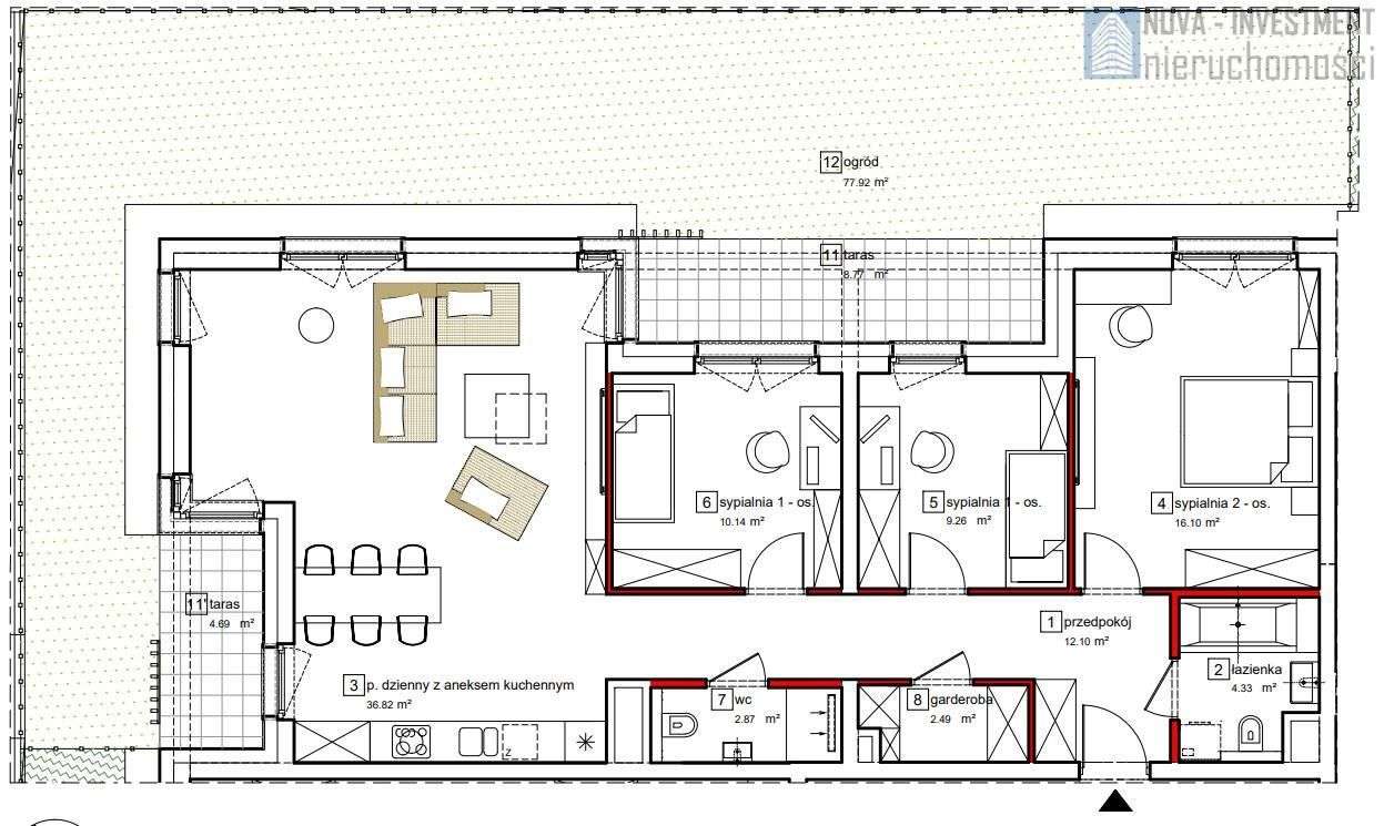 4 pokoje/ Ogród/ wykończone "pod klucz"/-7