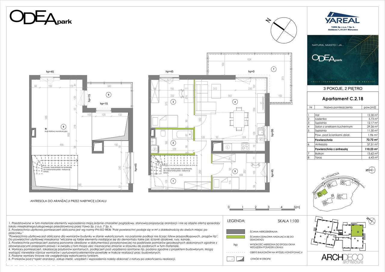 5-pokojowe mieszkanie 72m2 + taras Bez Pośredników - Pełny obrazek: 2/9