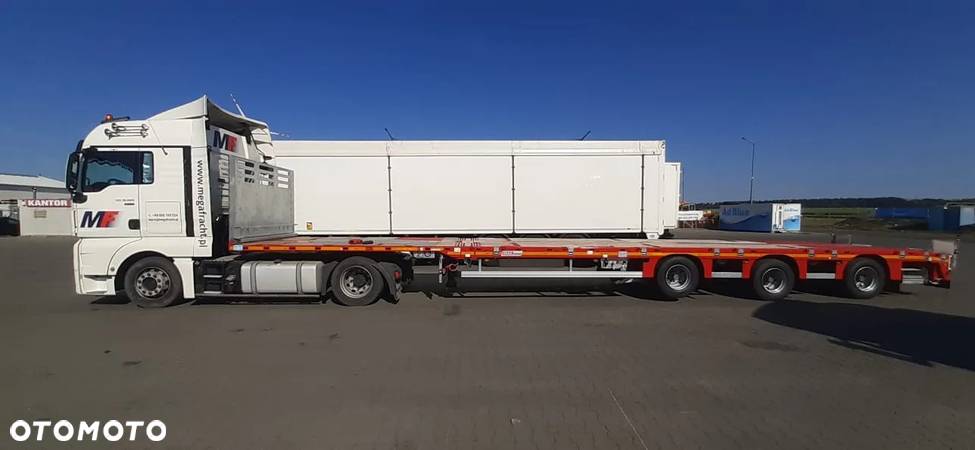 MAX Trailer MAX Trailer Telemega 2 x rozciągana, hydrauliczny skręt osi - 4