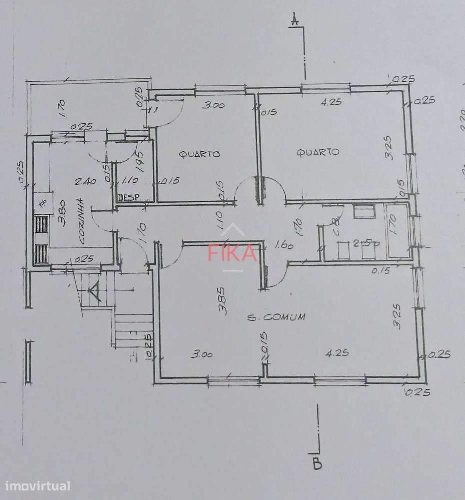 Andar de moradia T2 c/garagem-28