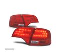 FAROLINS TRASEIROS LED PARA AUDI A4 B7 AVANT VERMELHO CROMADO - 1