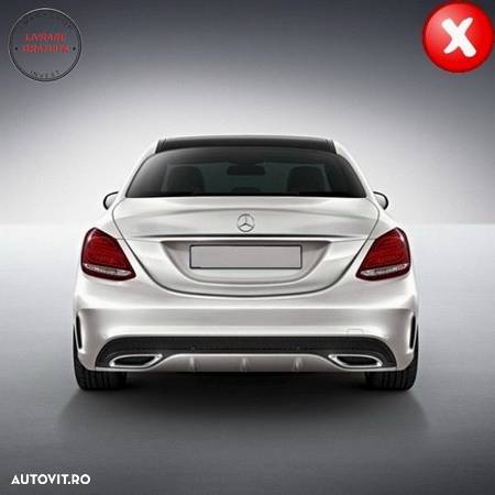 Difuzor Bara Spate Mercedes C-Class W205 S205 (2014-up) C63 A-Design Bara Standard- livrare gratuita - 16