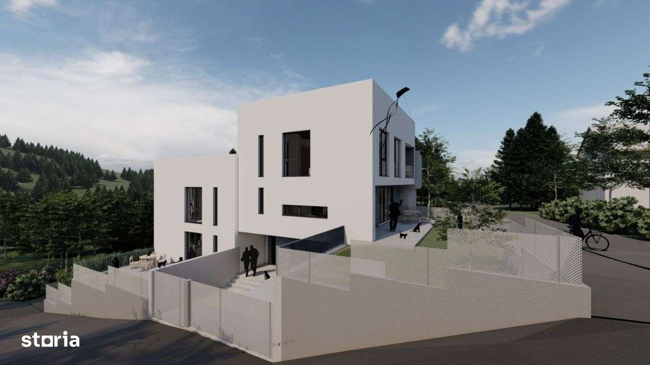Duplex semifinisat cu view,  123 mp,  teren 226 mp, zona Stejarului - Imagine principală: 2/11