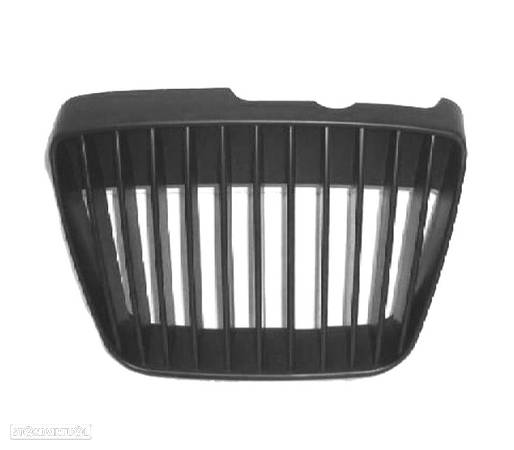 GRELHA FRONTAL SEM SÍMBOLO PARA SEAT IBIZA 6K2 99-02 PRETA - 1