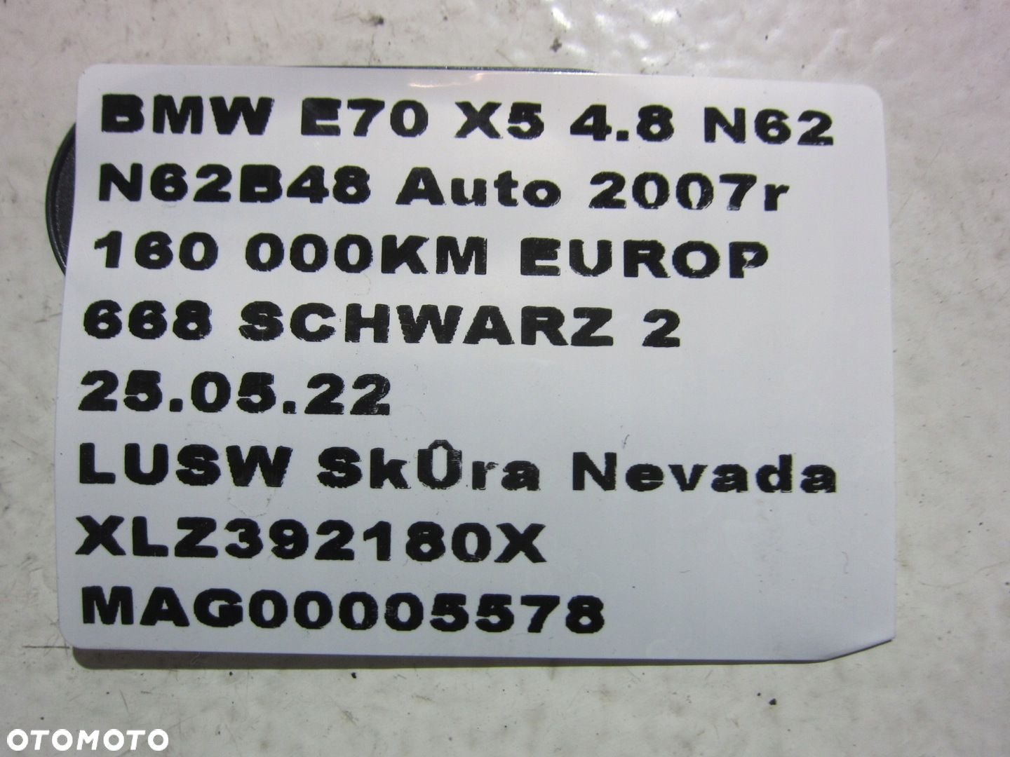 BMW E70 4.8 PODUSZKA PNEUMATYCZNA NIVO 309512606 - 10