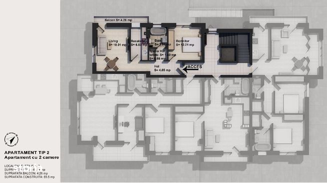 Apartament 2 camere decomandat metrou Aparatorii Patriei-Dezvoltator