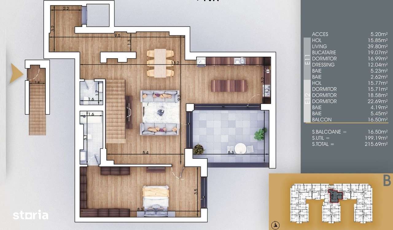 Titan 5 camere tip duplex 215 mp la 8 minute metrou N.Teclu - Imagine principală: 2/12