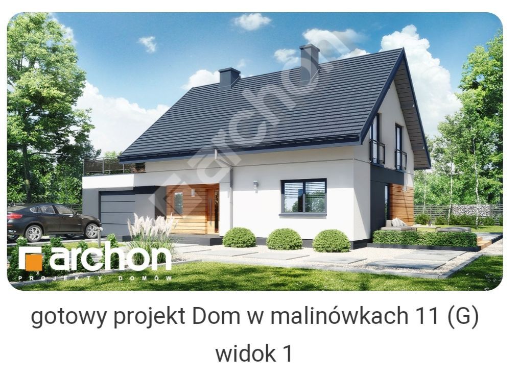 Dom na sprzedaż projekt Dom w Malinowkach 11G