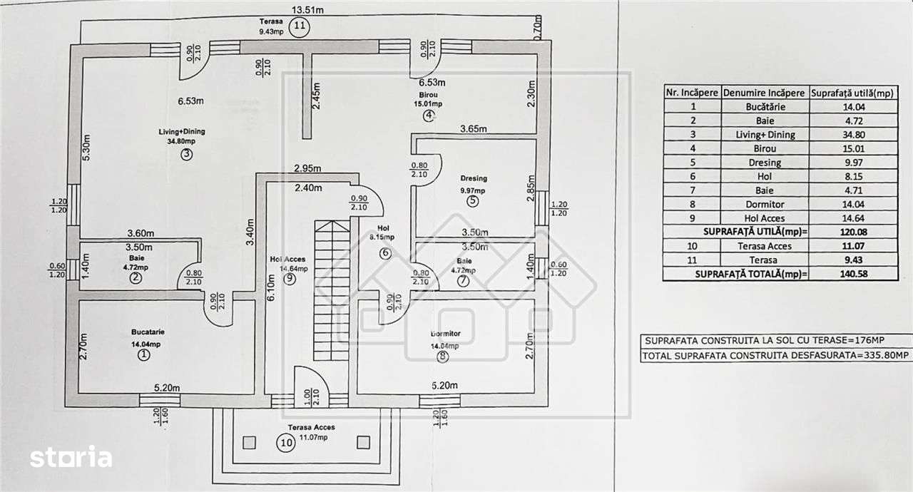 Casa individuala, apartamentata, teren 824mp, 8 cam., Padurea Dumbrava - Imagine principală: 5/5
