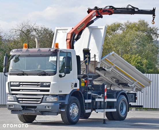 DAF CF 75.310 * Wywrotka 4,30 m + PK 11001 - KA * STAN BDB - 3