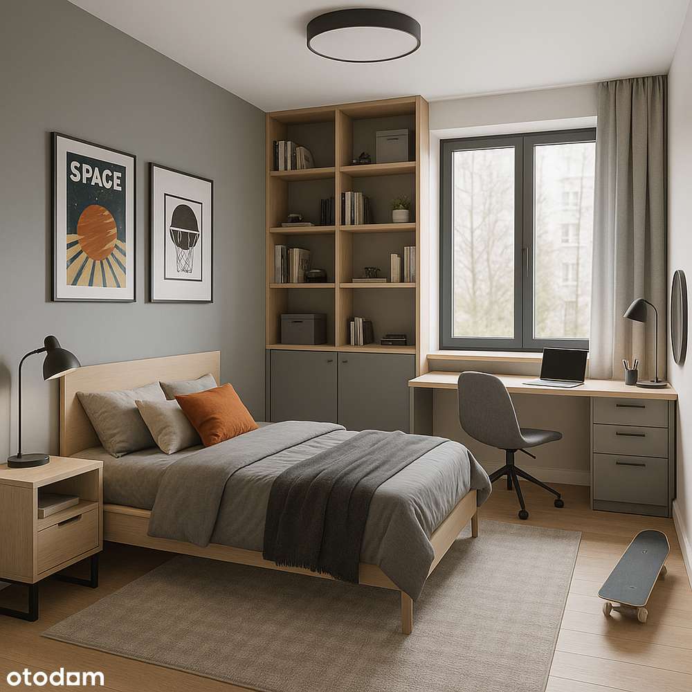 3 pok DUŻY BALKON ** SYPIALNIA Z GARDEROBĄ ! * Funkcjonalny rozkład * - Pełny obrazek: 4/5