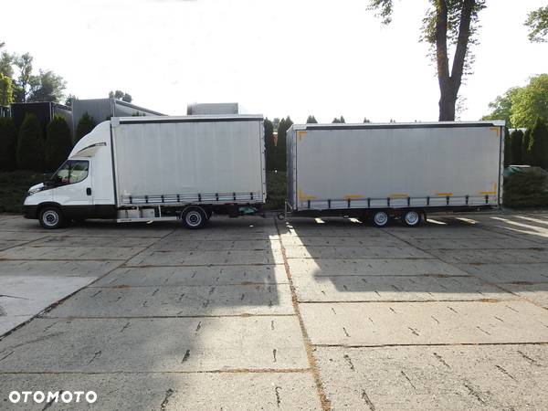 Iveco DAILY 35S18 AUTOMAT HI-MATIC PLANDEKA ZESTAW Z PRZYCZEPĄ BLYSS 18 PALET 180KM [ 414269 ] - 11