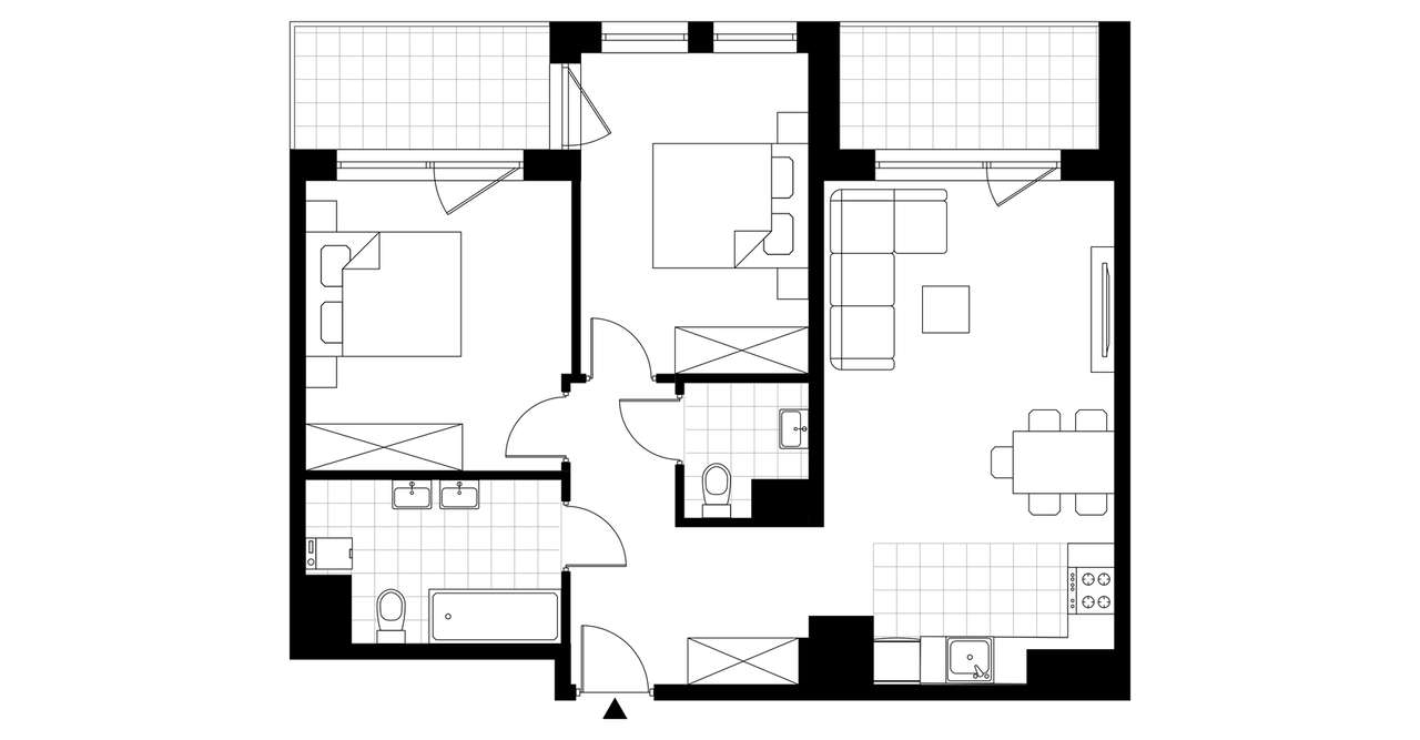 Bulvar Apartments | mieszkanie 3-pok. | D.11.04 - Pełny obrazek: 3/8