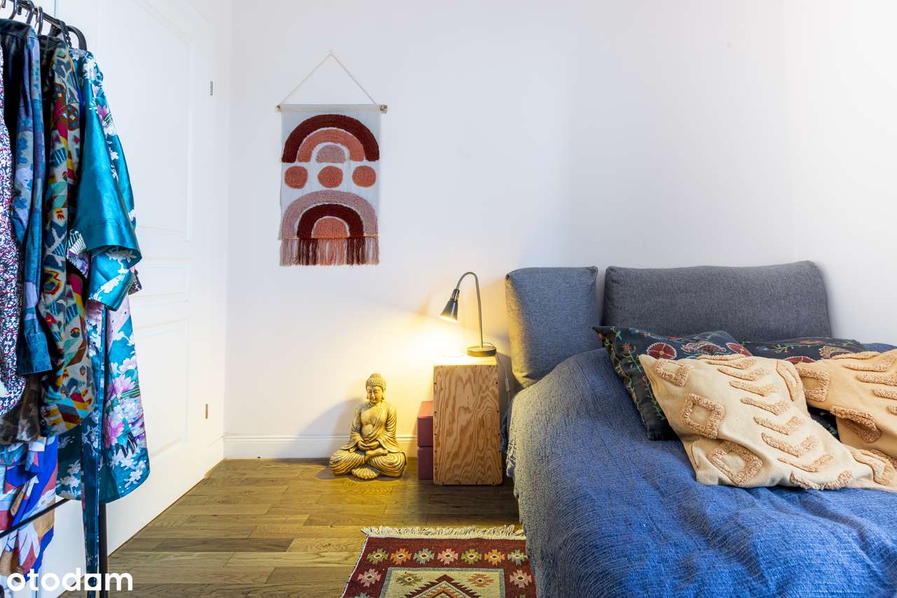 2 pok. | wysokie sufity | kamienica | klimatyczne | Saska Kępa-9