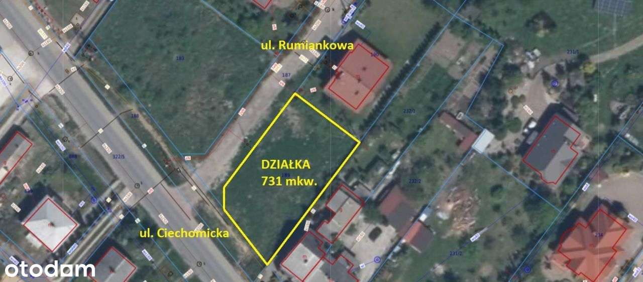 Działka, 731 m², Płock - Pełny obrazek: 2/3