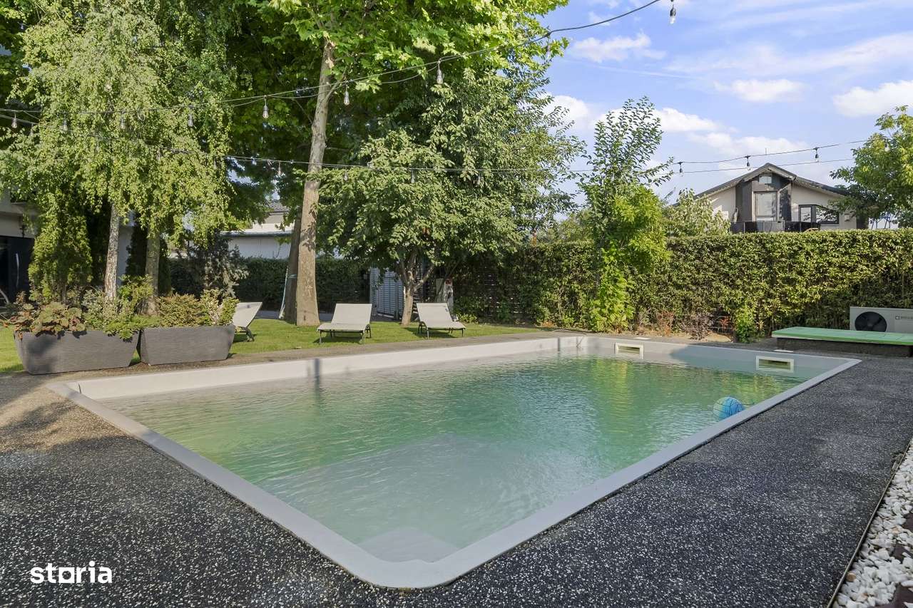 Vanzare vila individuala cu piscina, Berceni Macului-0