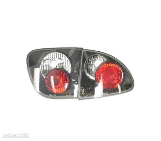 FAROLINS TRASEIROS LED PARA SEAT LEON 1M 99-05 LOOK LEXUS CROMADO - 2