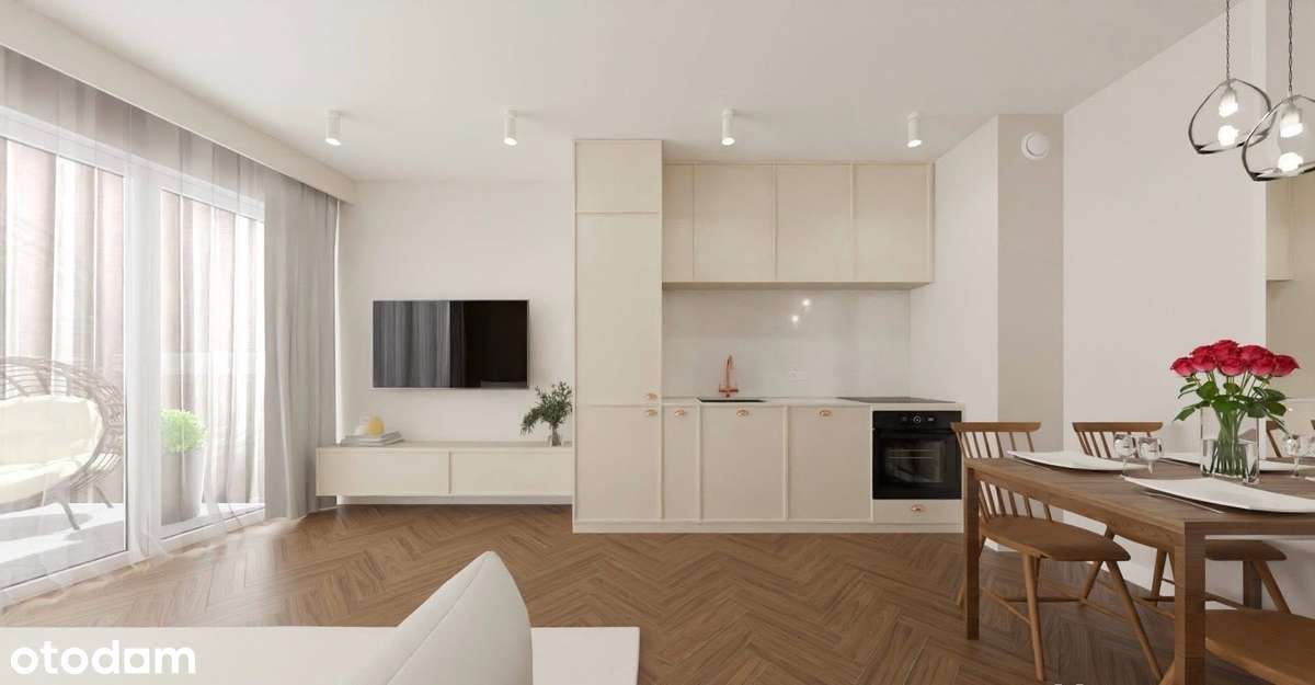 3-pokojowe mieszkanie z dużym przeszkleniem w salonie - Prądnik Biały-0