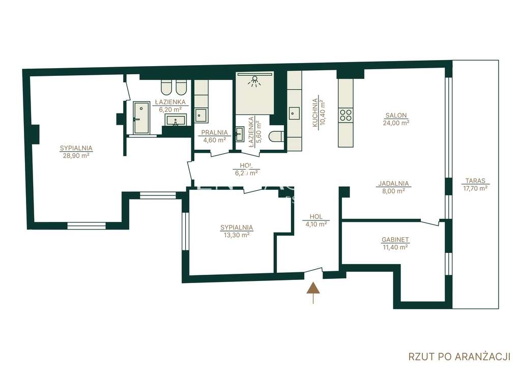 Biały kruk | Kamienica | 123 m2 | Taras 18 m2-15