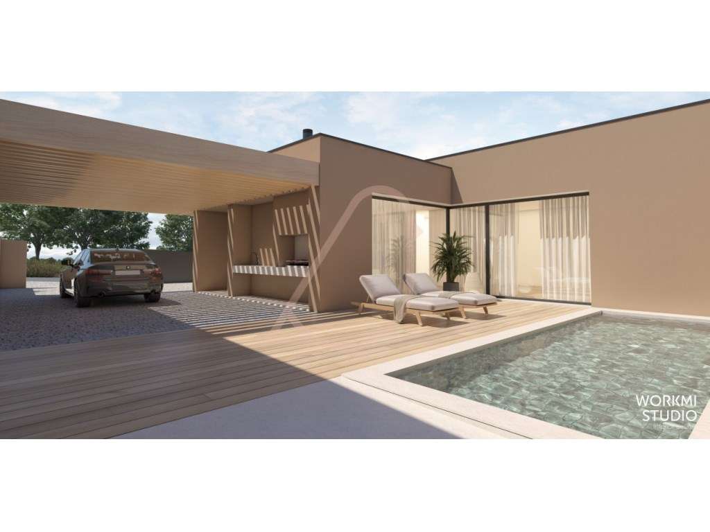 Moradia T3 térrea e isolada com piscina, em Fátima - Projeto exclus... - Grande imagem: 4/33