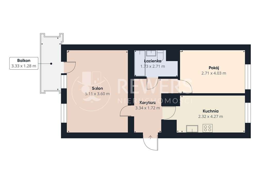 Czuby 52m2 2 pokoje Mieszkanie przy zielonym parku-7